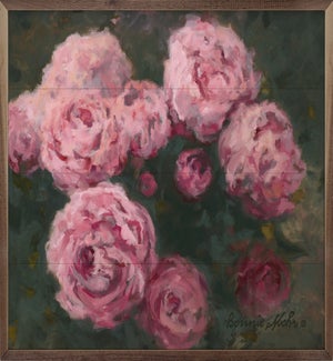 Peonies Magenta By Bonnie Mohr